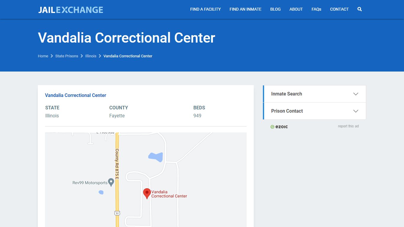 Vandalia Correctional Center Prisoner Search | Visitation ...